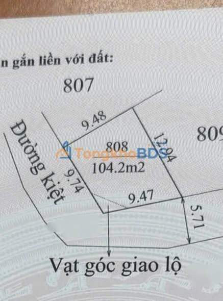 Đất 2 mặt tiền Kiệt Minh Mạng, Thuỷ Xuân Huế 104m² giá 1,68 tỷ - Tiềm năng tăng giá
