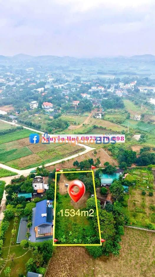 Đất nền Vân Hòa Ba Vì 1.535m² giá đầu tư - Sổ đỏ chính chủ