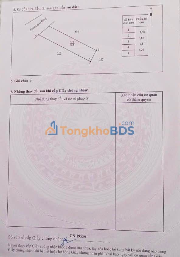 Đất nền Quán Triều 71m² - Sổ đỏ chính chủ