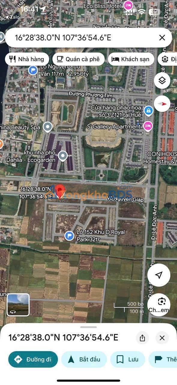 Đất nền Royal Park Khu D, Võ Nguyên Giáp 720m² - Sổ đỏ chính chủ