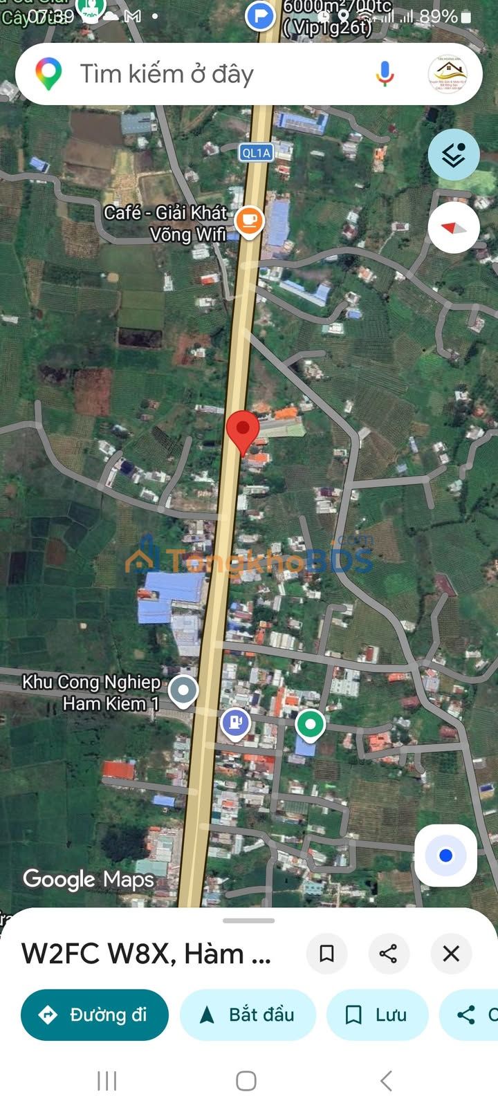 Đất nền Quốc lộ 1A Hàm Kiệm 4.400m² 5.8 tỷ - Đường to ô tô