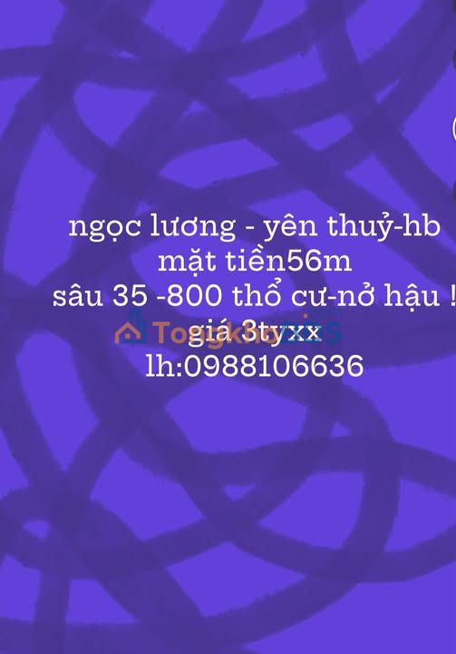 Đất nền Yên Trị 1960m² giá 3 tỷ - Xây dựng tự do