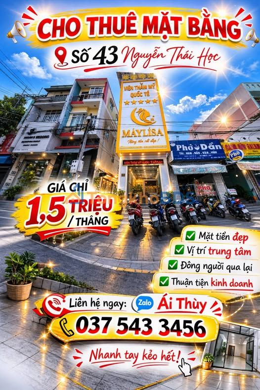 Mặt bằng Nguyễn Thái Học Vị Thanh 1,5 triệu - Vị trí đắc địa