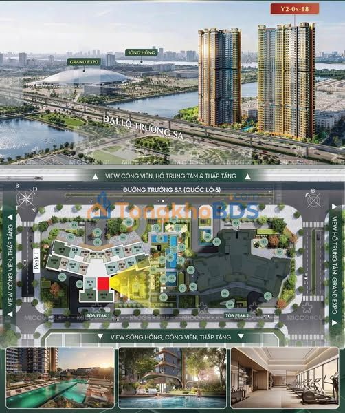 Căn hộ Lumière Ocean Park View 61m² 8,091 tỷ - View đẹp hồ trung tâm