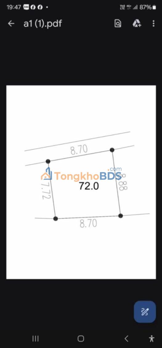 Đất nền Đường 32 Đan Phượng 72m² đầu tư - Đường to ô tô