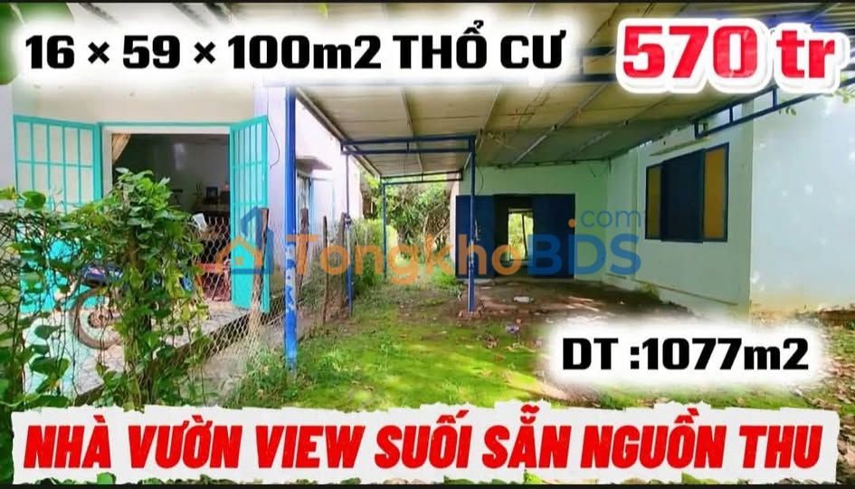 Bán Gấp Nhà Vườn Đồng Nai 1077m² - View Suối, Cây Ăn Quả Trĩu Cành