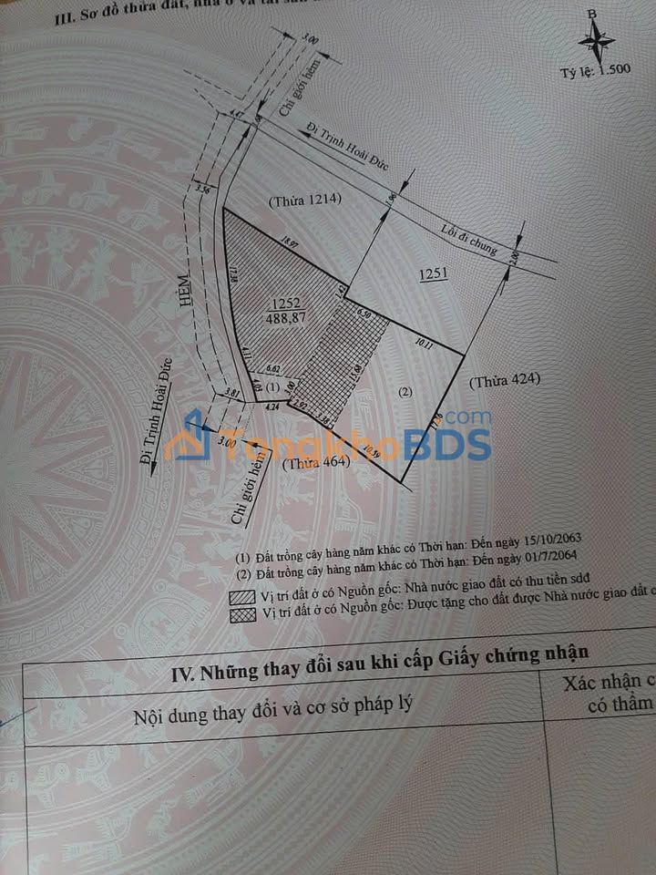 Đất nền Trịnh Hoài Đức Đà Lạt 520m² 15 tỷ - Sổ đỏ