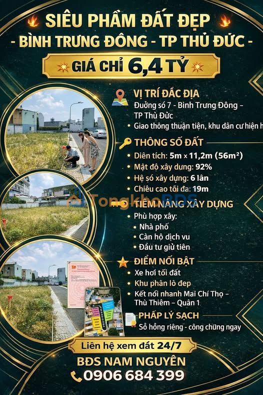 Serviced Apartment Bình Trưng Đông 56m² 6,43 tỷ - Bàn giao ngay