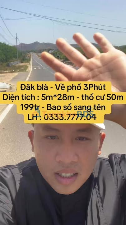 Đất nền Đăk Blà Kon Tum 140m² 199 triệu - Sổ đỏ chính chủ