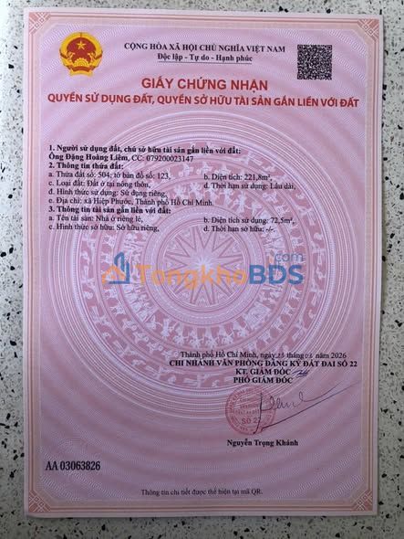 Nhà riêng Hiệp Phước Nhà Bè 220m² 8,3 tỷ - Giá tốt hiếm có