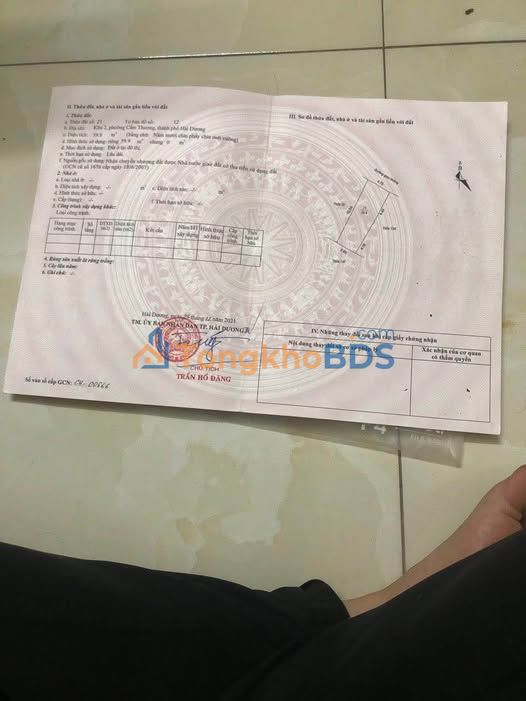 Đất nền Hải Dương Gom An Định 60m² 3 tỷ - Sổ đỏ chính chủ