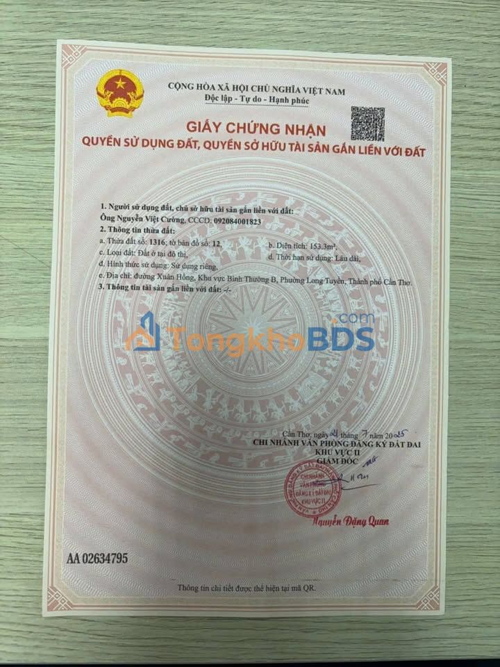 Townhouse Xuân Hồng 95-153m² 3,75-5,95 tỷ - Vị trí đắc địa