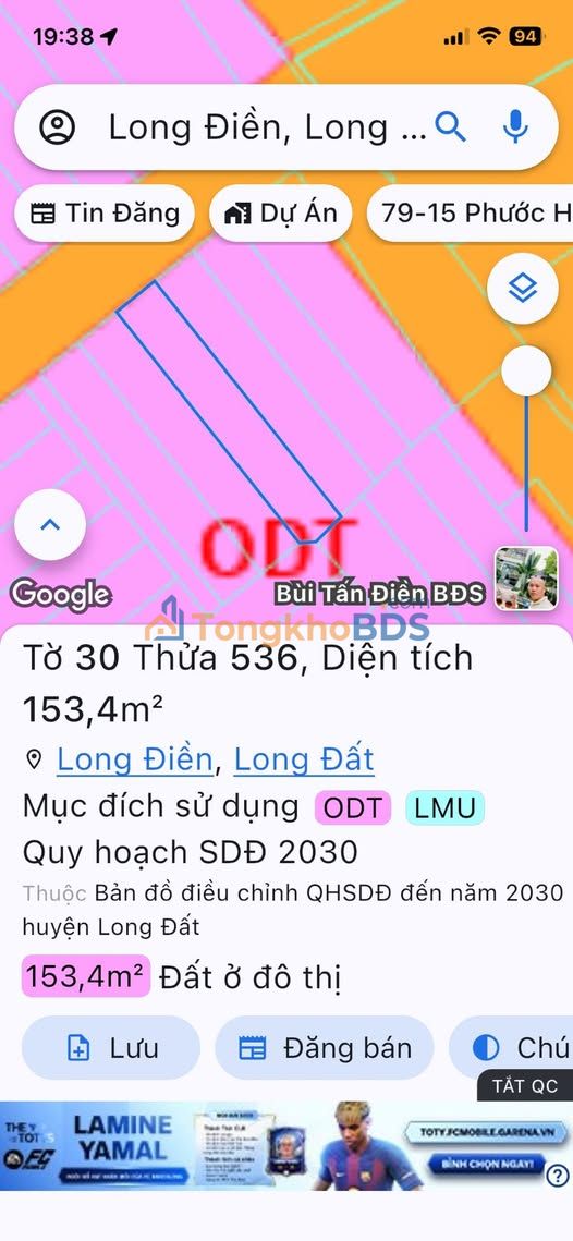 Đất Moonlake Tam An 165m² 1.6 tỷ - Sổ đỏ chính chủ