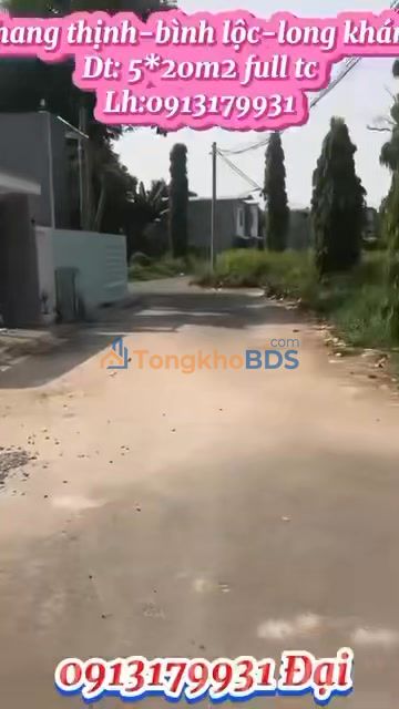 Đất nền Bình Lộc Long Khánh 100m² 1.1 tỷ - Sổ đỏ chính chủ