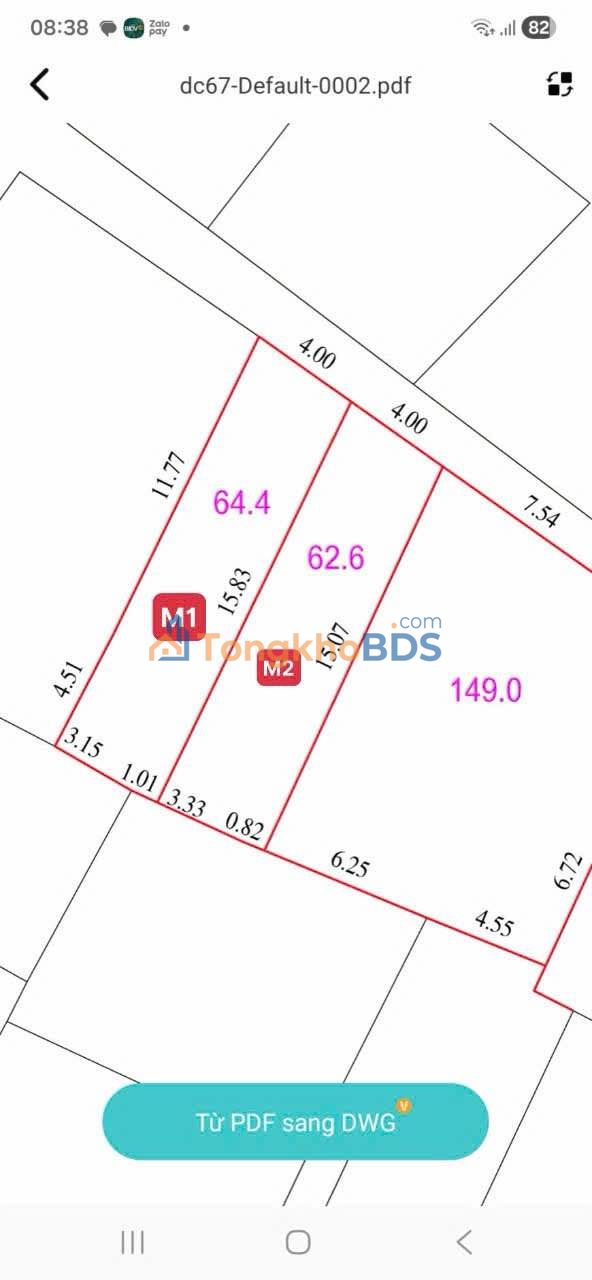 Đất nền Tam Sơn Từ Sơn 63m² hơn 1 tỷ - Tiềm năng tăng giá