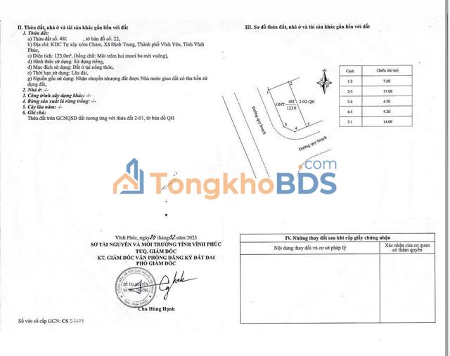 Đất nền góc Vĩnh Phúc 123m² giá 3.2 tỷ - Sổ đỏ sẵn