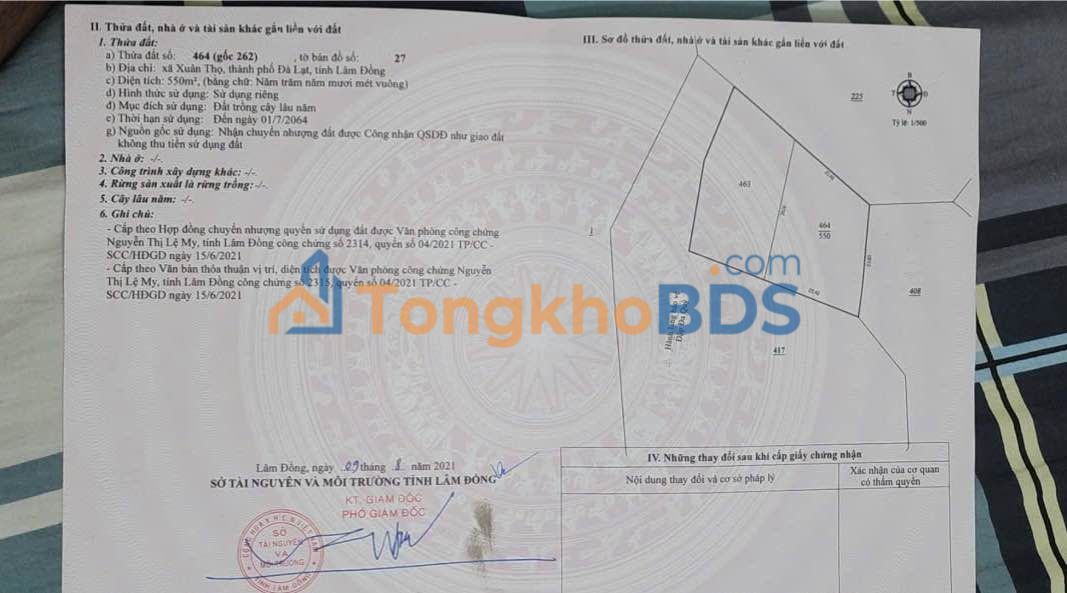 Đất Xuân Thọ Đà Lạt 550m² 1.3 tỷ - Giá đầu tư