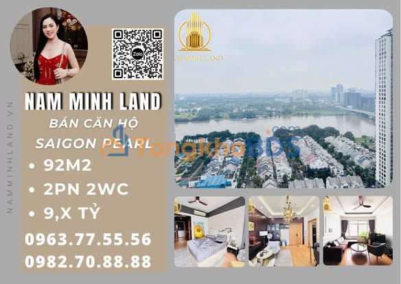 Căn hộ Saigon Pearl Bình Thạnh 90m² 1 tỷ - View đẹp