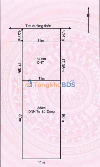 Đất nền Kính Trực Hải Phòng 1000m² 5 tỷ - Sổ đỏ chính chủ