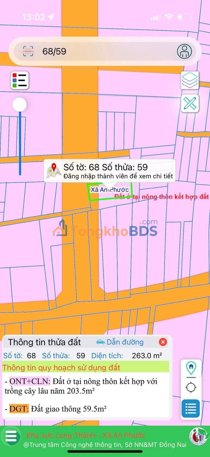 Đất Ấp 3 An Phước Long Thành 263m² 4 tỷ - Đường to ô tô