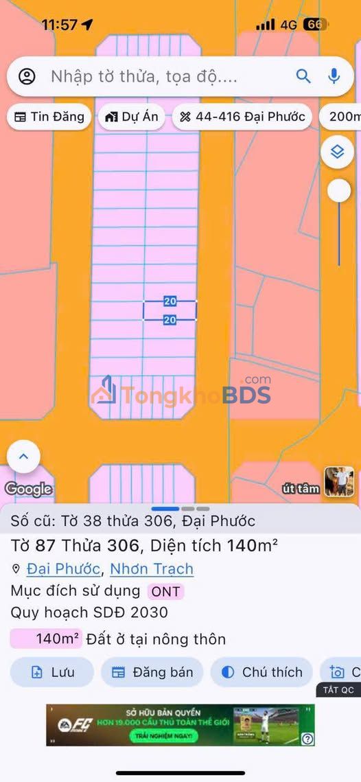 Nhà tái định cư Đại Phước 7x20m 4.8 tỷ - Chính chủ bán gấp