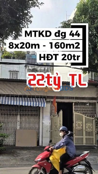 Nhà mặt tiền Đường 44 Q6 160m² 22 tỷ - Ô tô vào tận nhà