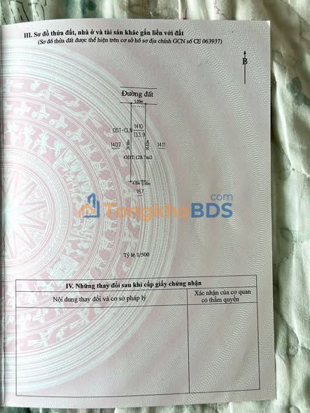 Đất nền Tân Định 128m² 1.4 tỷ - Xây dựng tự do