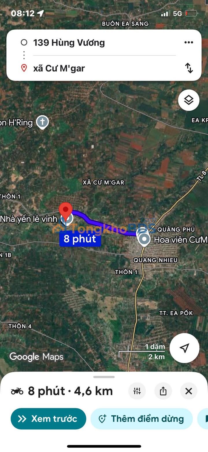 Đất nền Cư M'gar Đắk Lắk 2.500m² 1 tỷ - Sổ đỏ