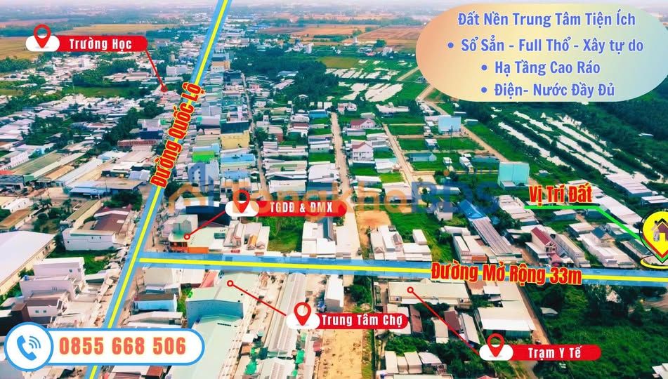 Đất Nền Mặt Tiền 7m - Sổ Hồng Thổ Cư 190m² - Long Xuyên, An Giang