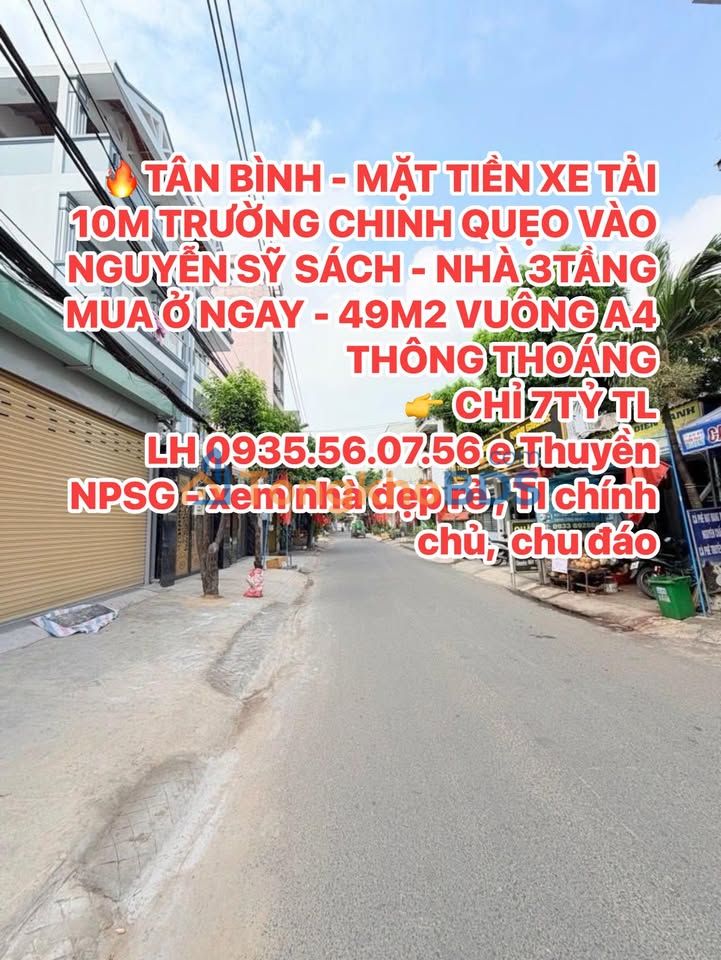 FrontHouse Trường Chinh Tân Bình 49m² giá 7 tỷ - Chính chủ sẵn sàng ở ngay