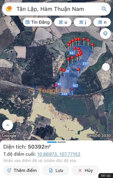 Bán Gấp Đất Vườn 50.000m² Tân Lập, Bình Thuận - Giá Rẻ F0