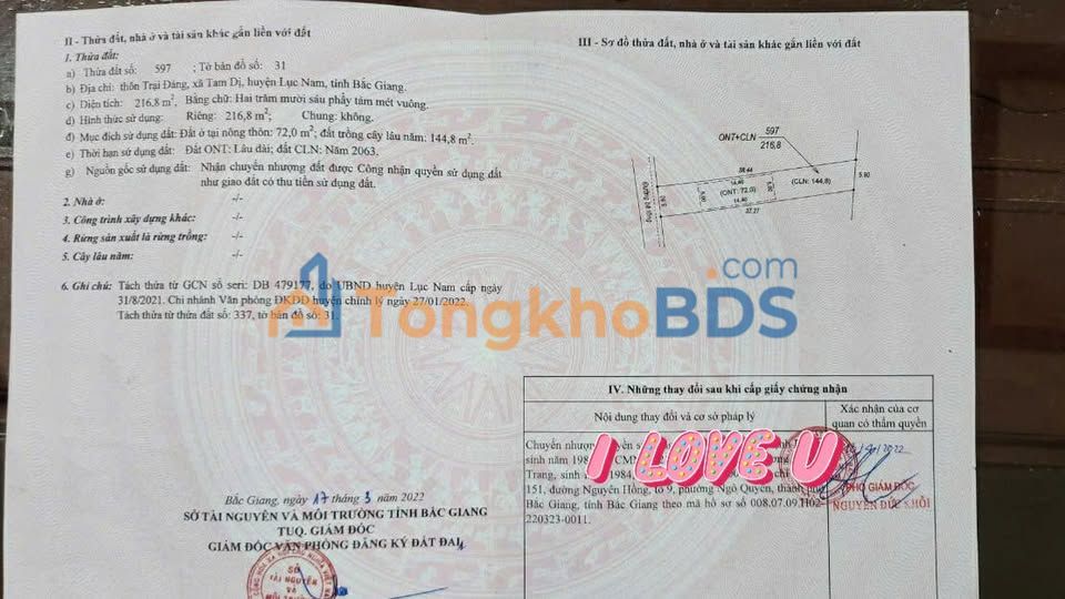 Đất nền Tam Dị Lục Nam 217m² 5xx triệu - Sổ đỏ chính chủ