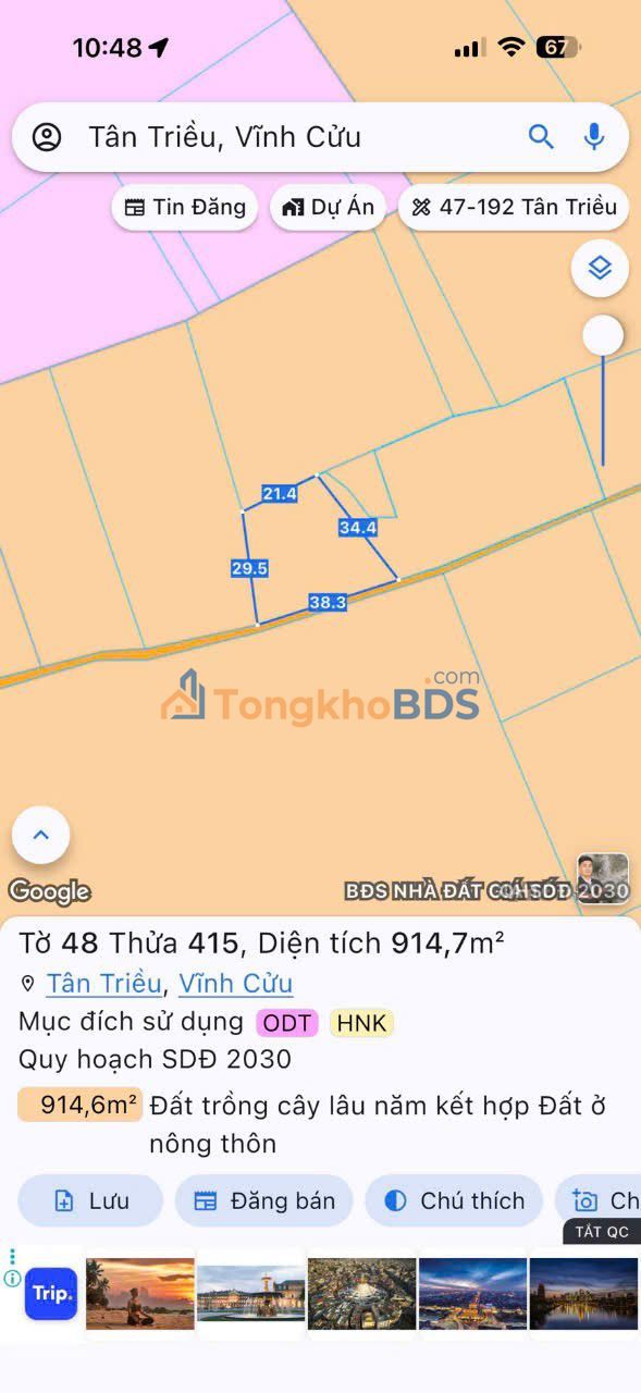 Đất nền Bình Lưu Quang 850m² 1.85 tỷ - Sổ đỏ chính chủ