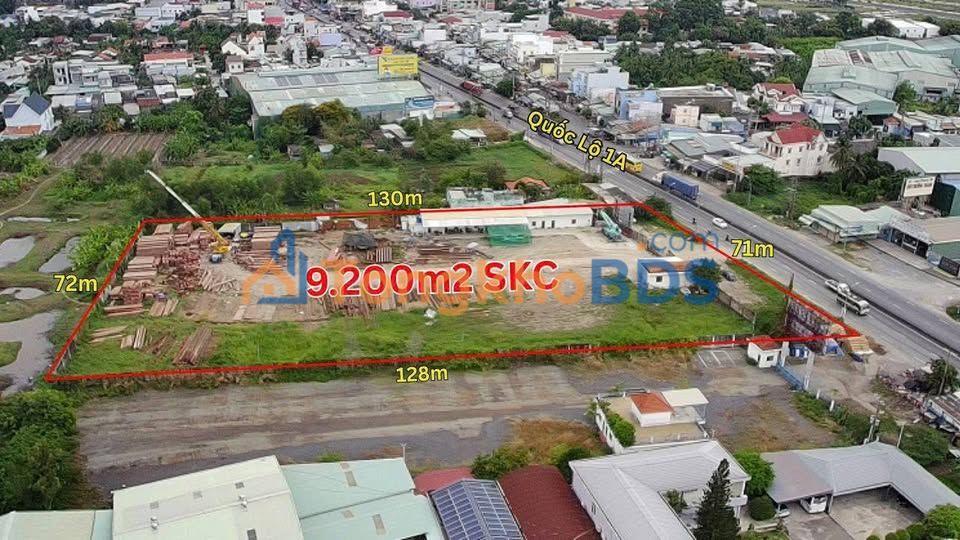 Đất SKC QL1A Bến Lức 9200m2 thỏa thuận - Sổ hồng riêng