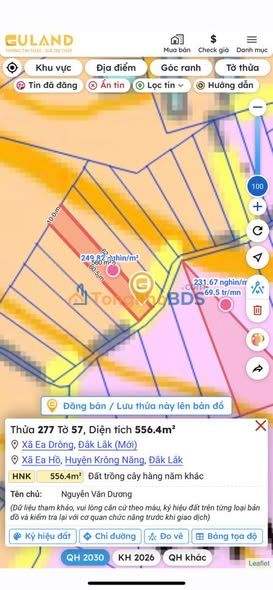 Đất nền Ea Drông Buôn Hồ 500m² 139 triệu - Sổ đỏ chính chủ
