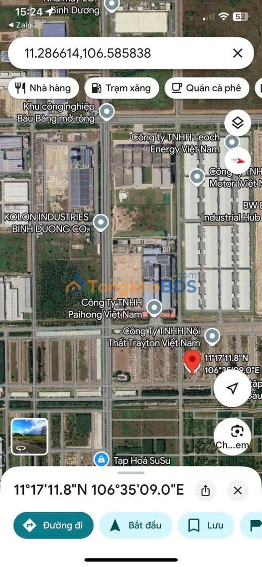 Đất nền Bàu Bàng 150m² giá 1.29 tỷ - Sổ đỏ chính chủ