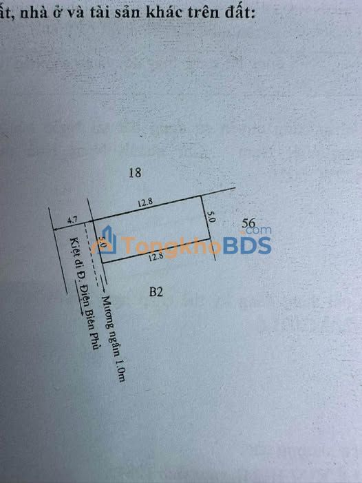 Đất kiệt oto Điện Biên Phủ Huế 64m² 2,7 tỷ - Sổ đỏ chính chủ