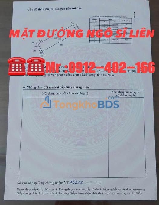 Đất nền KĐT Minh Khôi 90m2 Ngô Sỹ Liên - Đường to ô tô