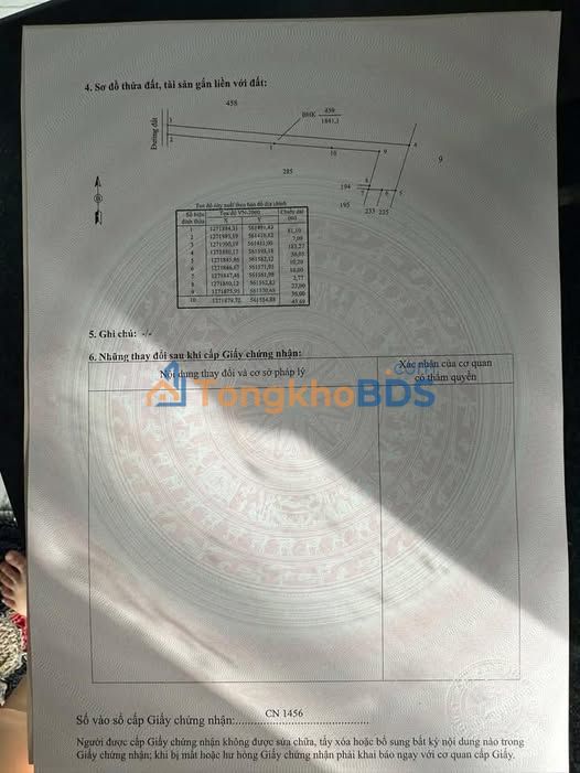 Đất thổ cư Tân Phong 1.841m² giá 199 triệu - Sổ đỏ sẵn sàng chuyển nhượng