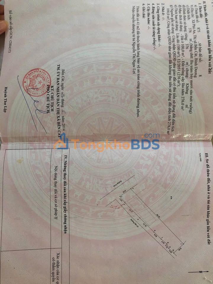 Nhà Phường Hiệp An 371m² giá 2.4 tỷ - Chính chủ bán