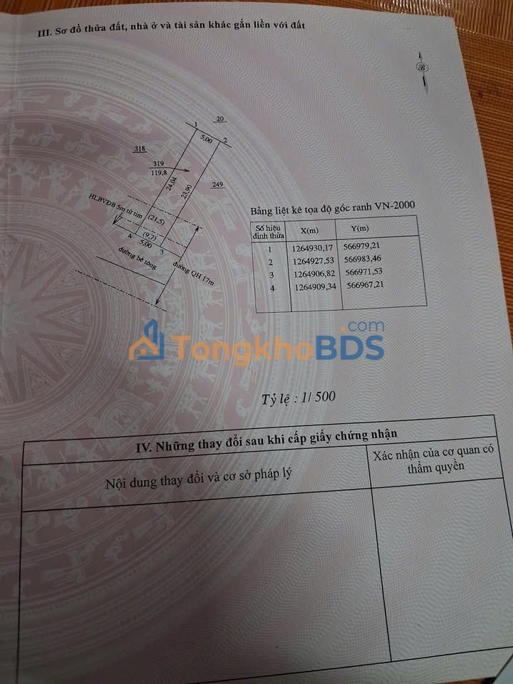 Đất Tân Liên Tân Uyên 115m² giá 400 triệu - Thổ cư 100%