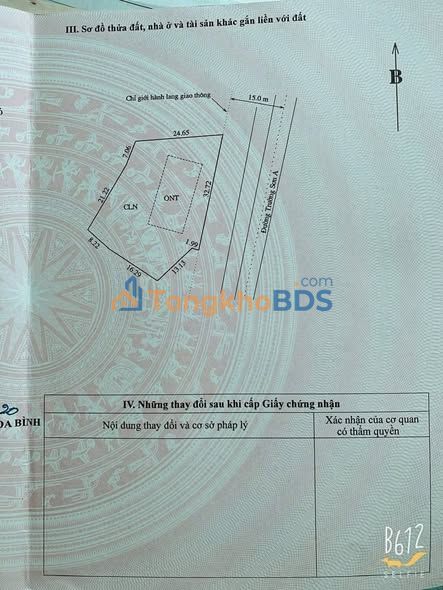 Đất Mặt Tiền 32m Đường Trường Sơn, Hòa Bình - 596m² Chính Chủ