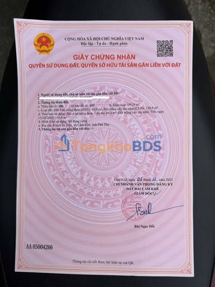 Đất nền Cẩm Khê 191m² giá 7xx triệu - Đầu tư dài hạn