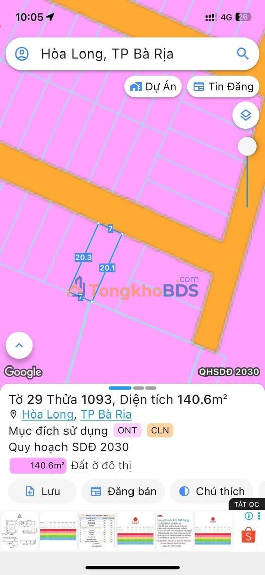 Đất nền Tuyết Mai 5 Đường 15 Bà Rịa 140m² 1,69 tỷ - Hạ tầng hoàn thiện