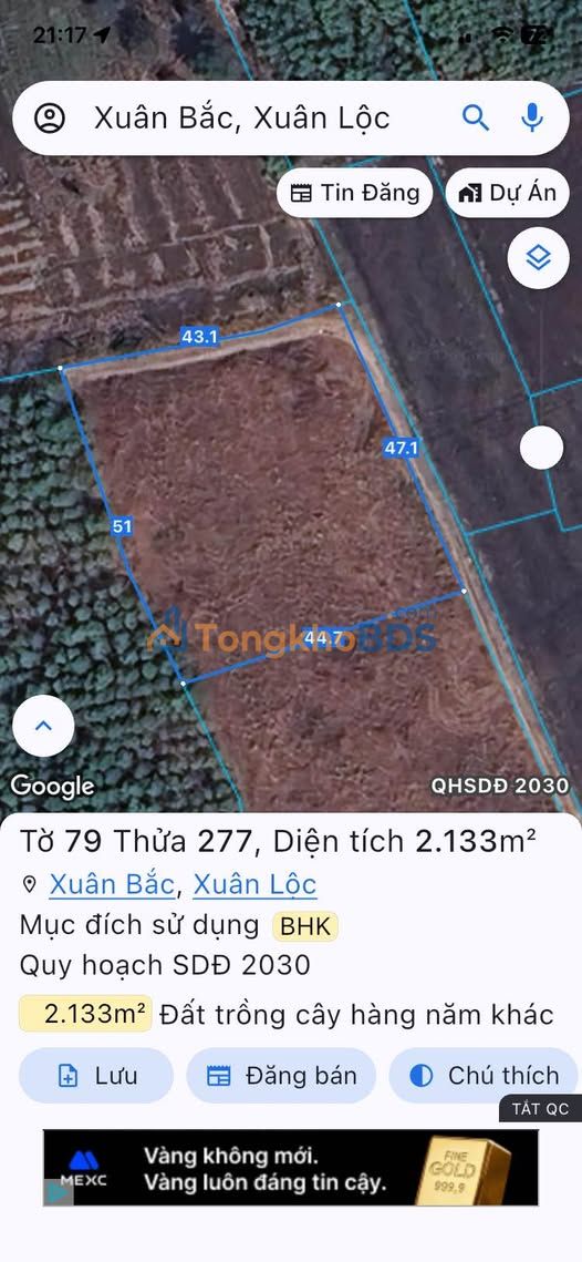 Đất nền Đồng Nai 2133m² - 2MT 800tr/sào, Sổ hồng riêng, Kế Sun Group