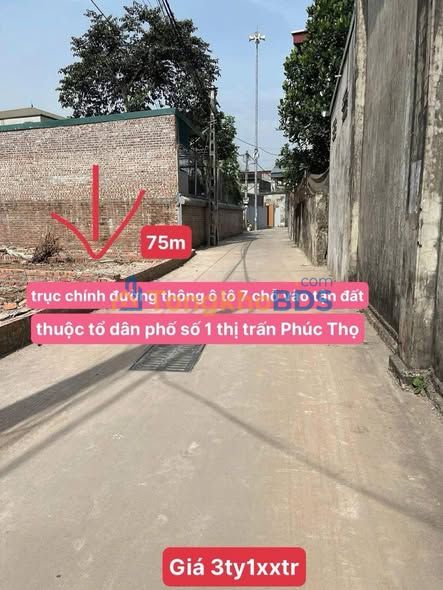 Đất Phúc Thọ QL32 75m² - đường to ô tô vào lô