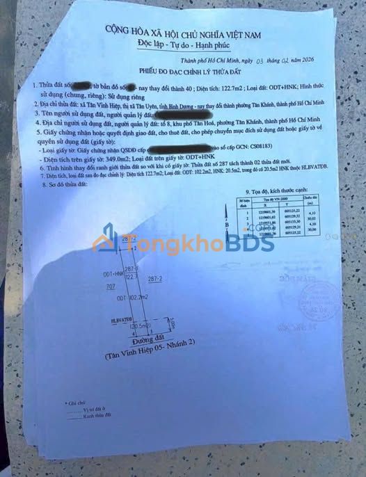 Bán Đất Mặt Tiền Kinh Doanh Tân Khánh 120m² - Giá 2.1 Tỷ