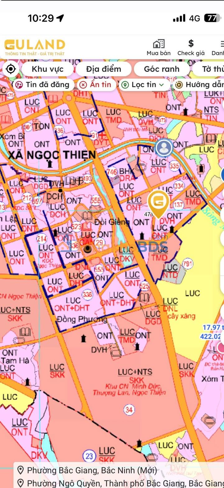 Đất nền Thôn Cả Ngọc Thiện 141m² - Đất thổ cư 100%