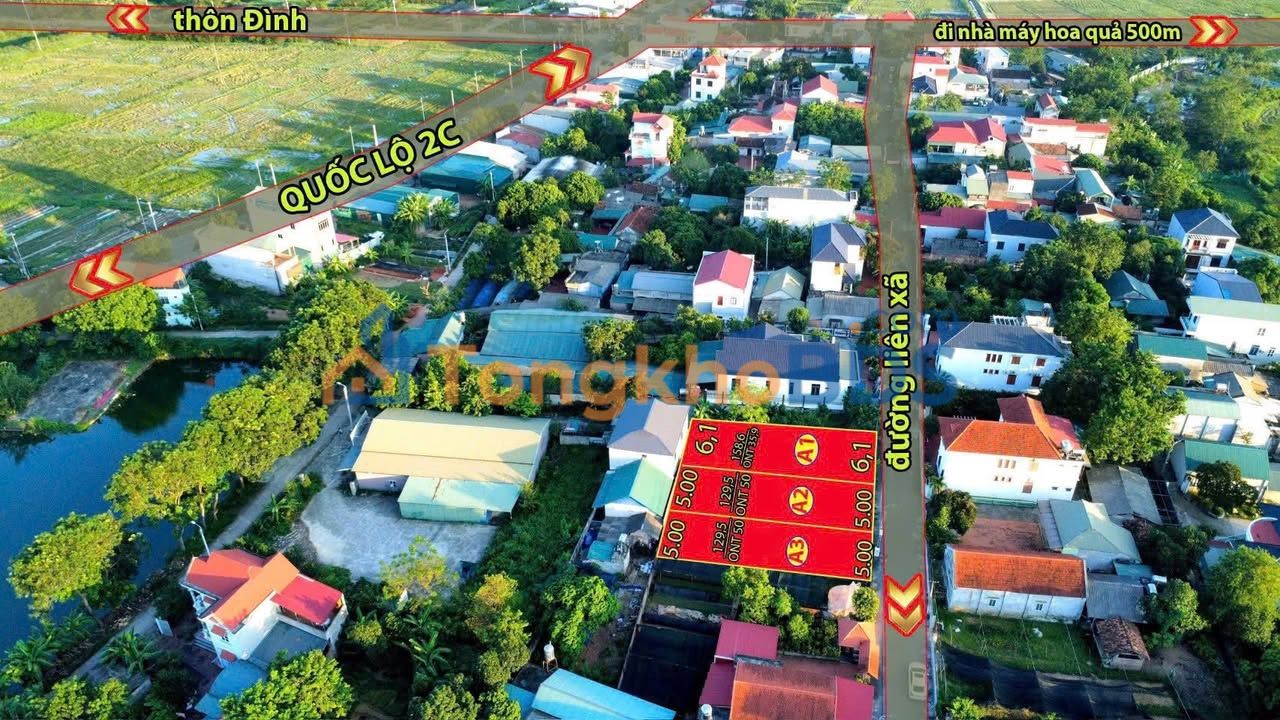 Đất nền Đạo Tú Tam Dương 158m² 1 tỷ - Đường to ô tô