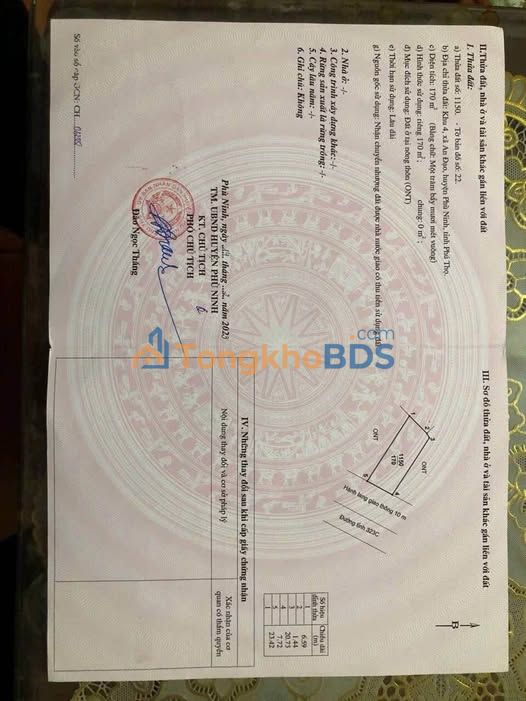 Đất nền Tỉnh lộ 307 An Đạo 170m² 2 tỷ - Sổ đỏ chính chủ